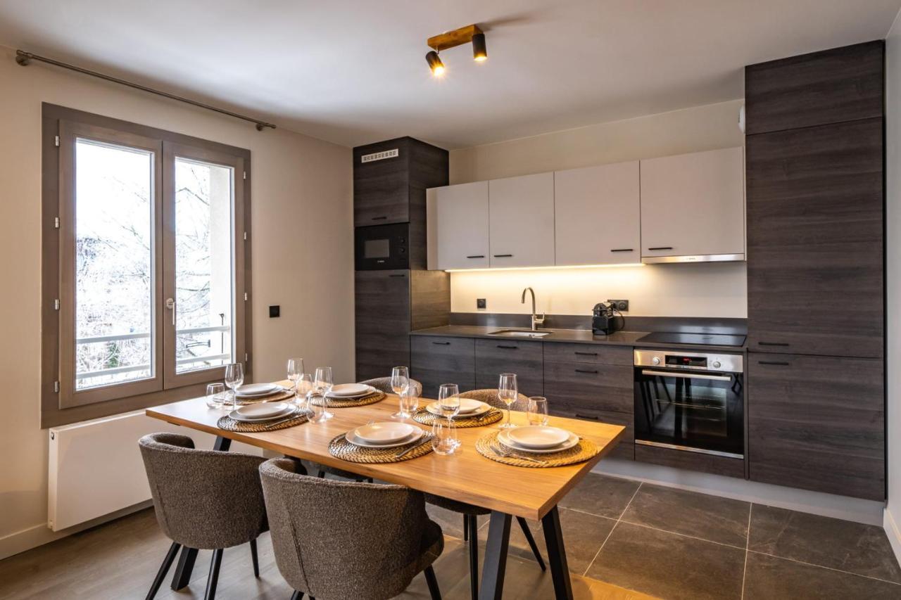 Perle Blanche - Brand New 2 Bedroom Apartment Perfectly Located Chamonix ภายนอก รูปภาพ