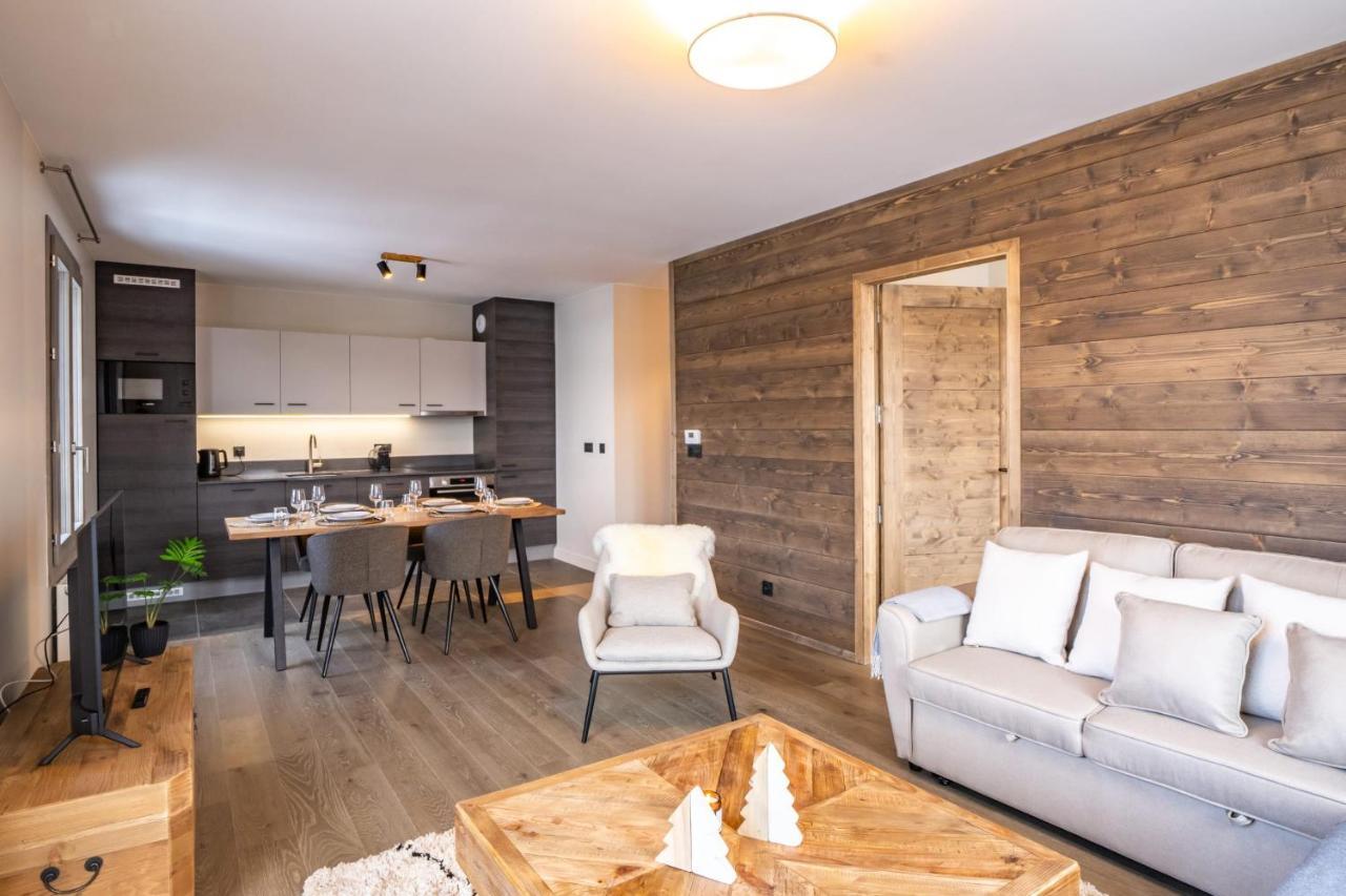 Perle Blanche - Brand New 2 Bedroom Apartment Perfectly Located Chamonix ภายนอก รูปภาพ