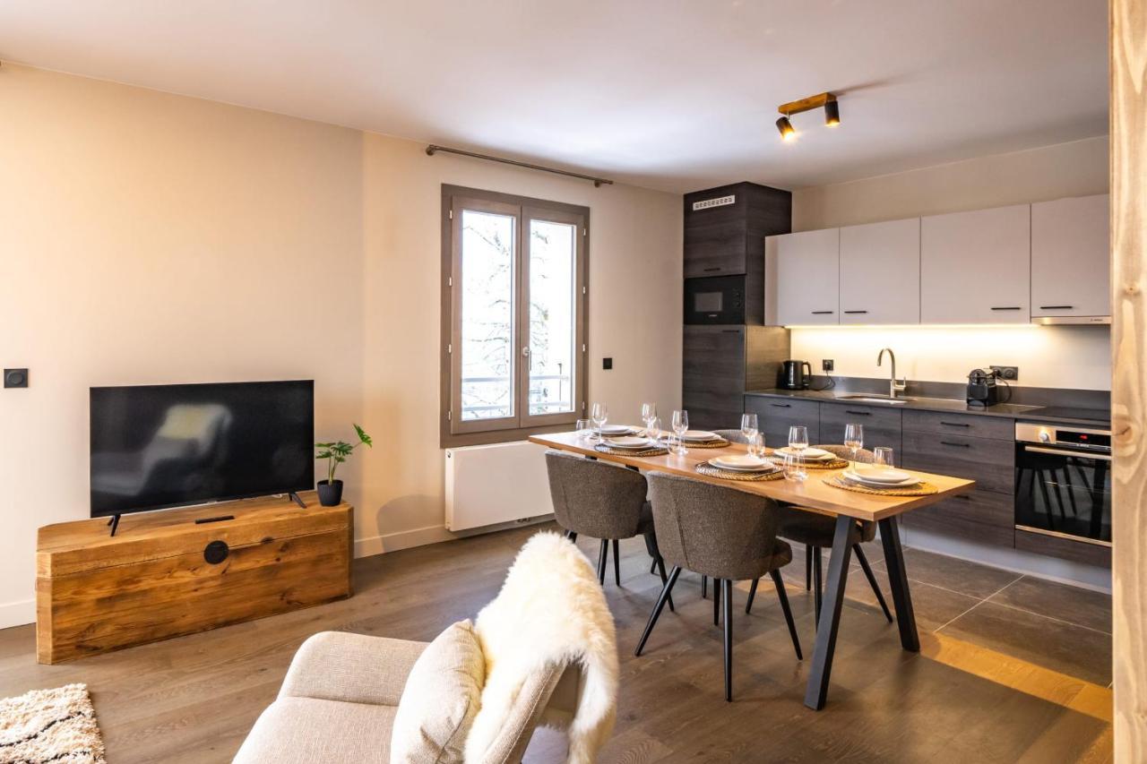 Perle Blanche - Brand New 2 Bedroom Apartment Perfectly Located Chamonix ภายนอก รูปภาพ