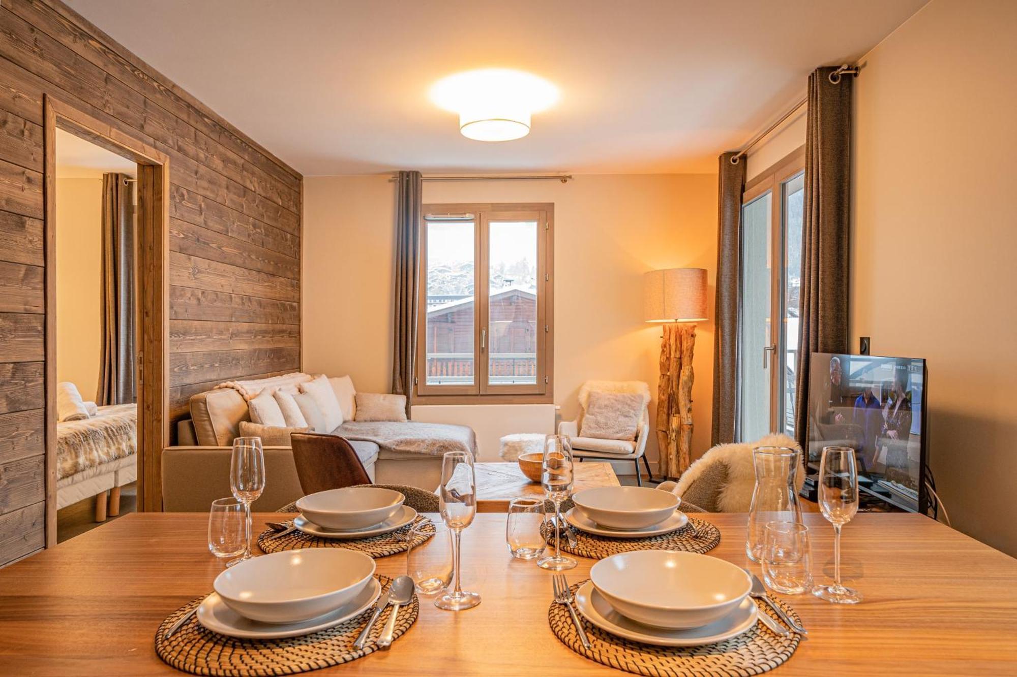 Perle Blanche - Brand New 2 Bedroom Apartment Perfectly Located Chamonix ภายนอก รูปภาพ