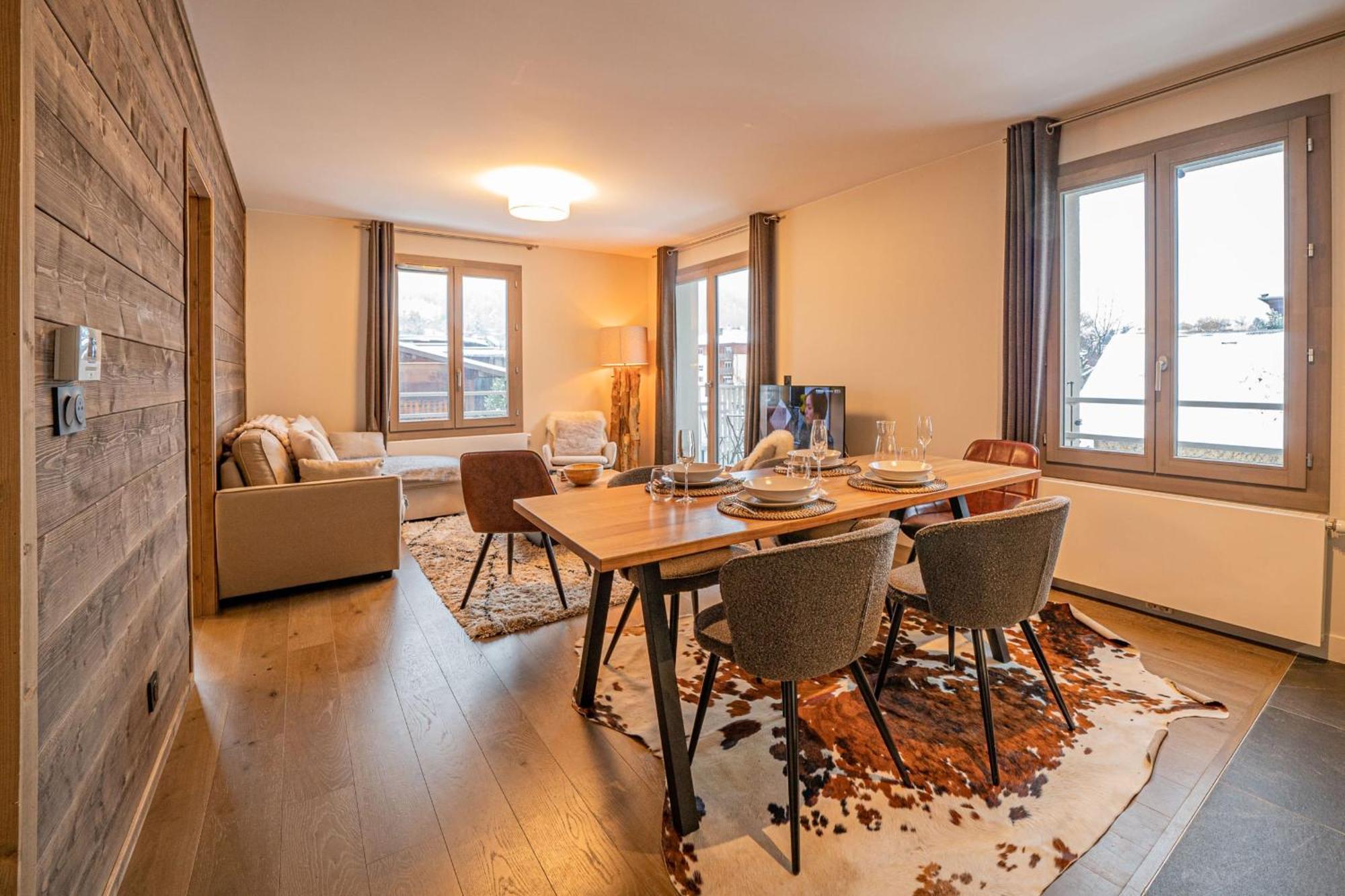 Perle Blanche - Brand New 2 Bedroom Apartment Perfectly Located Chamonix ภายนอก รูปภาพ